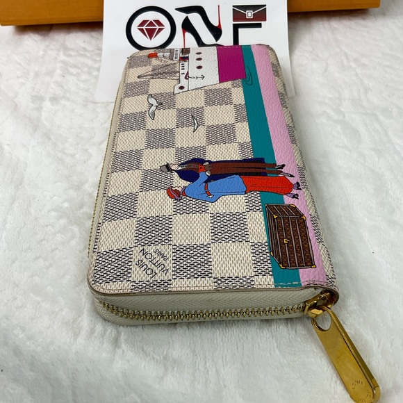 🔥💙LV Voyager Trunk Damier Azur Zippy Wallet 🔥💙 - Picture 2 of 10